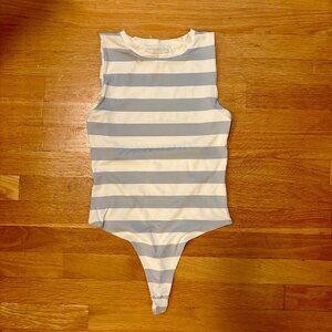 House of Harlow Striped Bodysuit
